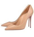 Nellie Nude - cuir mat 12 cm
