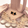 Boucle d'oreille Stella noir